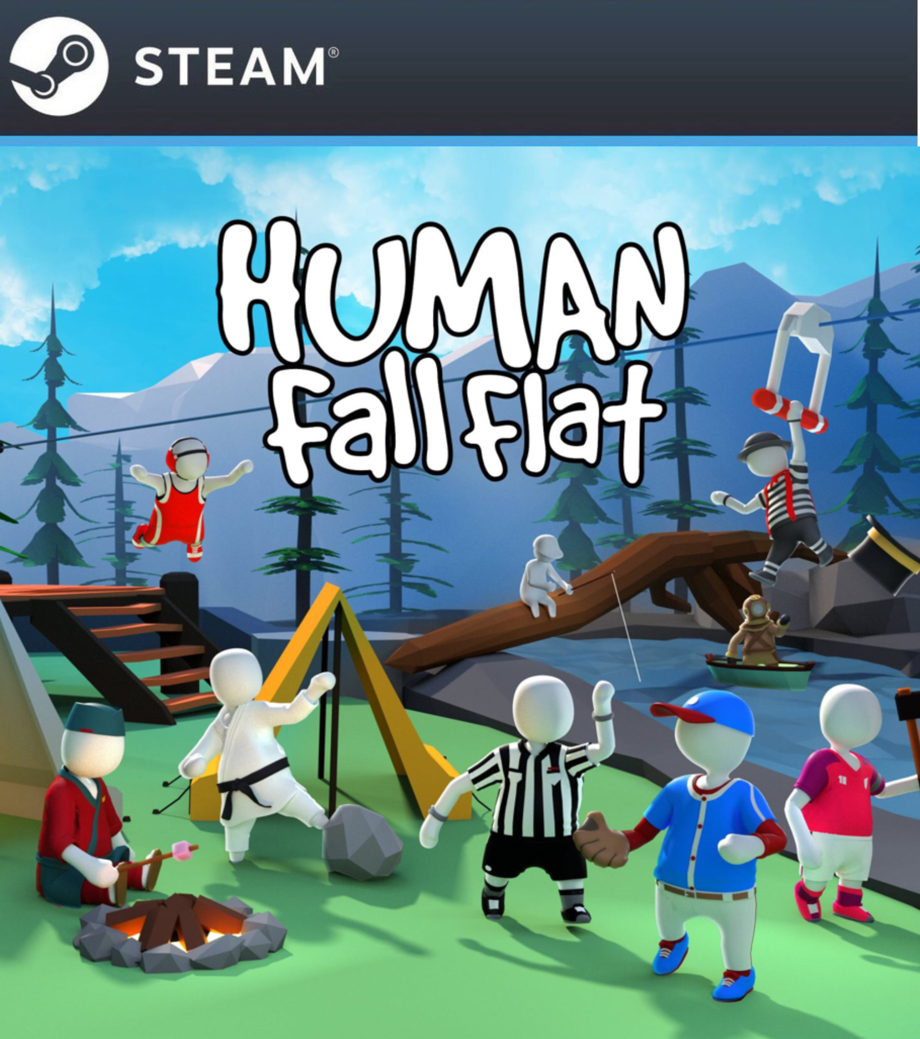 Fall flat стим. Human: Fall Flat. Human Fall Flat обложка. Human Fall Flat 1087202. Horizon Call of the Mountain.